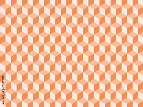 Abstract minimal geometric background. Vector illustration for your design. Trendy color of the year 2024, Peach fuzz