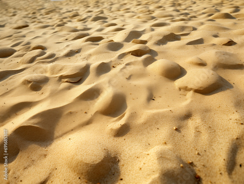 Close-up of a sand dune on a beach in summer.