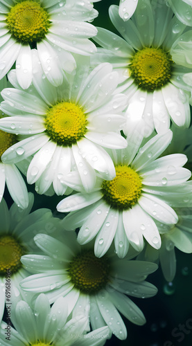 white daisies in a garden