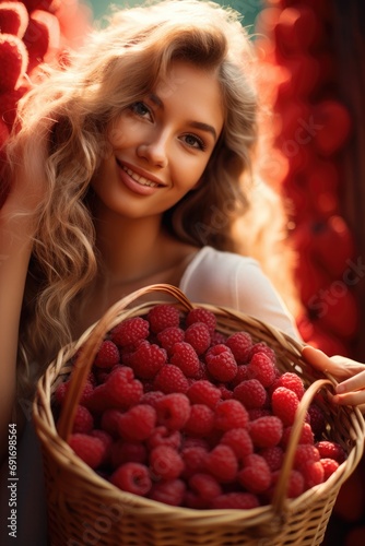 A smiling beautiful woman w...