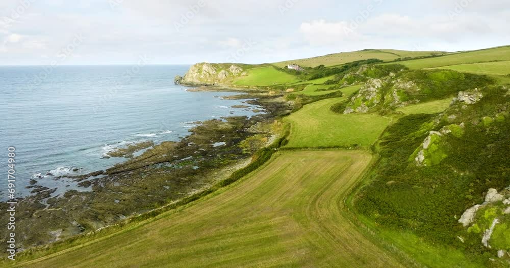 Beautiful Coast Line Aerial Drone Shot Beautiful Coast Line Aerial Drone Shot