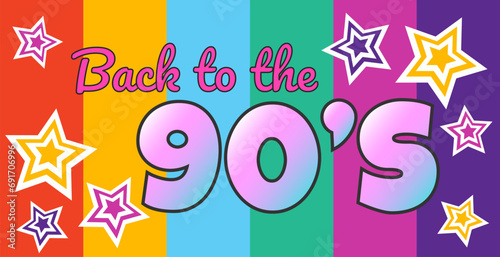 Banner with text BACK TO 90...