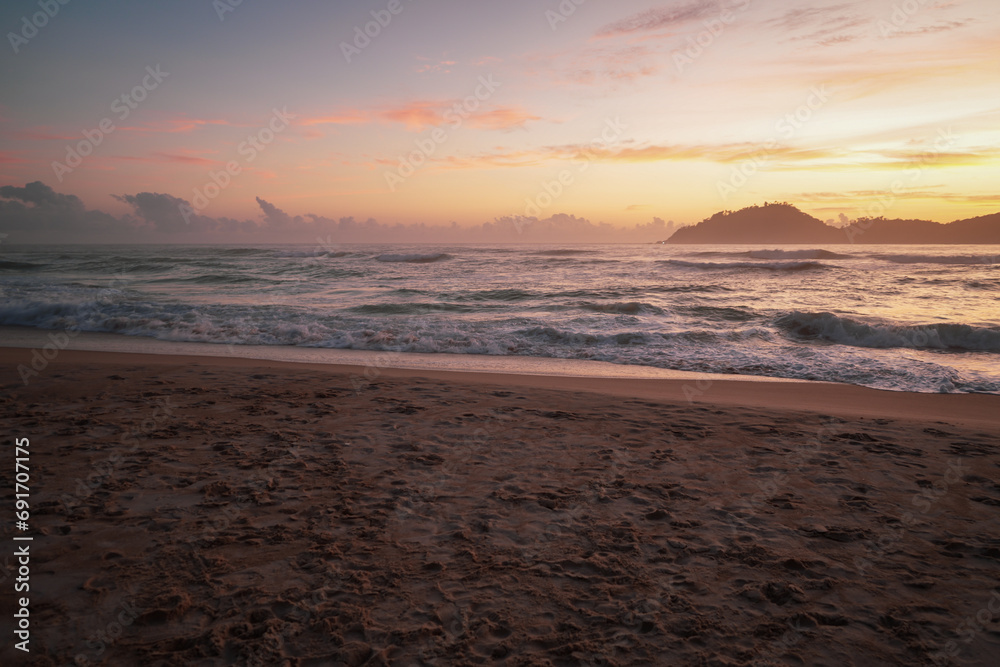 Sunrise on Brazilian Beach - Florianopolis  