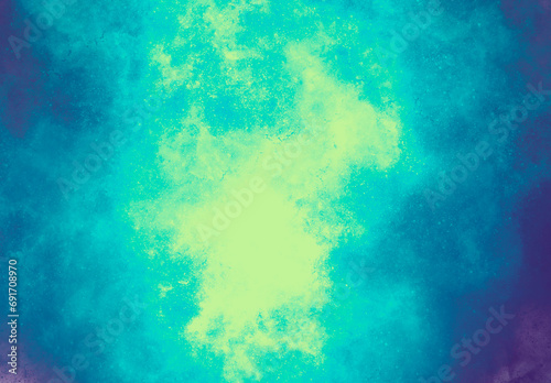 Nebula smoke green and blue background texture decoration