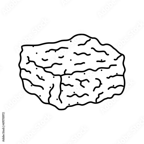 rice crispy treats food snack line icon vector. rice crispy treats food snack sign. isolated contour symbol black illustration