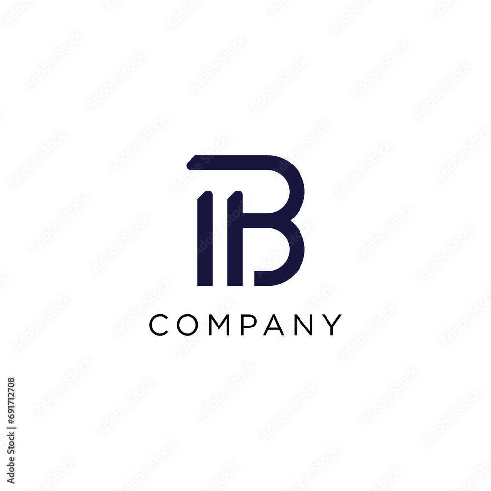 Letter B logo icon design template elements