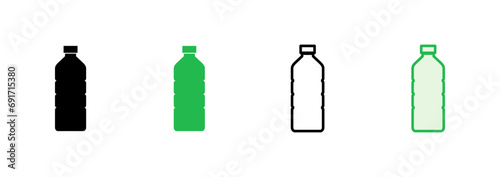 Bottle icon set. bottle vector icon