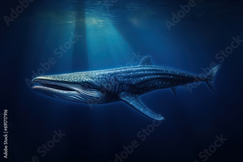 A Blue Whale portrait, wildlife photography  © GalleryGlider