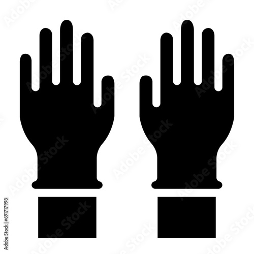 Cleaning Gloves household icon