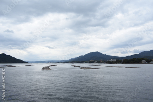 Oyster raft farm in Hiroshima