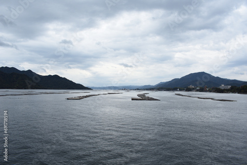 Oyster raft in Hiroshima