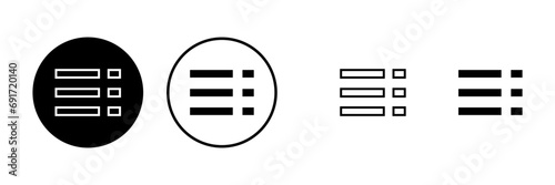 Menu Icons set. web menu icon