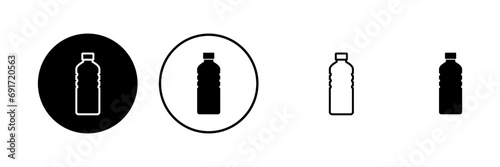 Bottle icons set. Bottle icon in trendy flat design