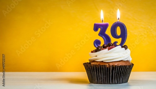 Number 39 Birthday cake. Thirty-nine number birthday cake 