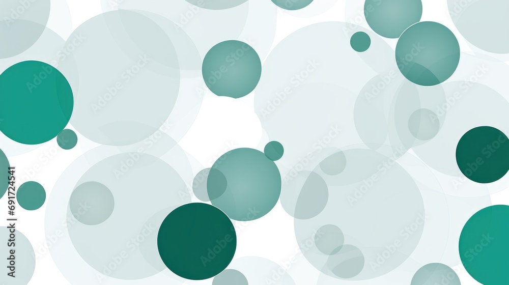 A bunch of green and white circles on a white background.