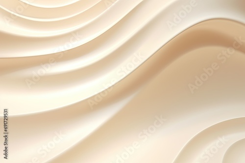 Delicate beige background with elements of smooth wavy lines of different thicknesses.