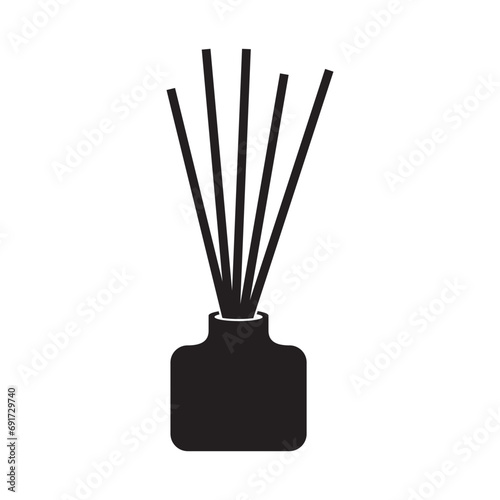 essential perfume logo vector icon illustration
