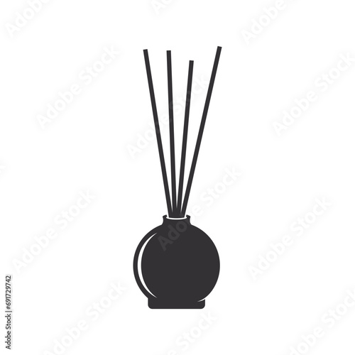 essential perfume logo vector icon illustration