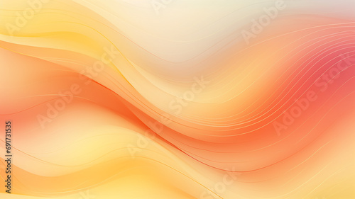 orange and light yellow waves and lines abstract background, creative autumn pattern