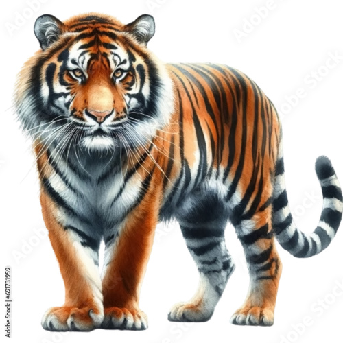 tiger watercolor Clipart