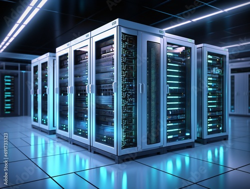 server room data center wit...