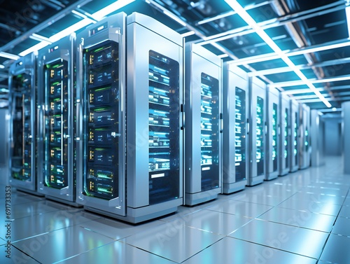 server room data center wit...
