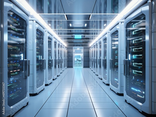server room data center wit...