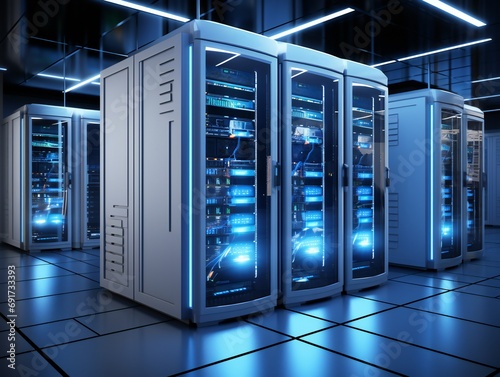 server room data center wit...