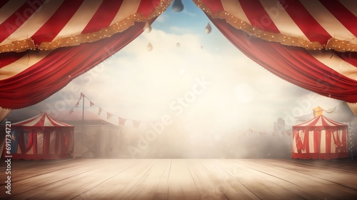 Circus frame background circus tent background with copy space photo