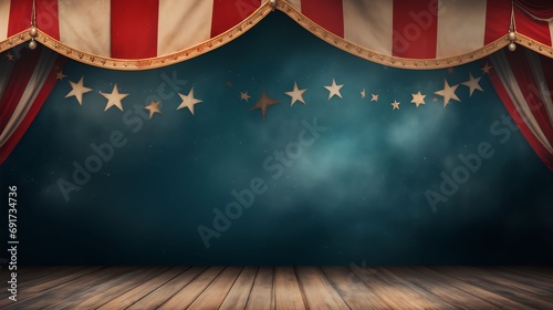 Circus frame background circus tent background with copy space