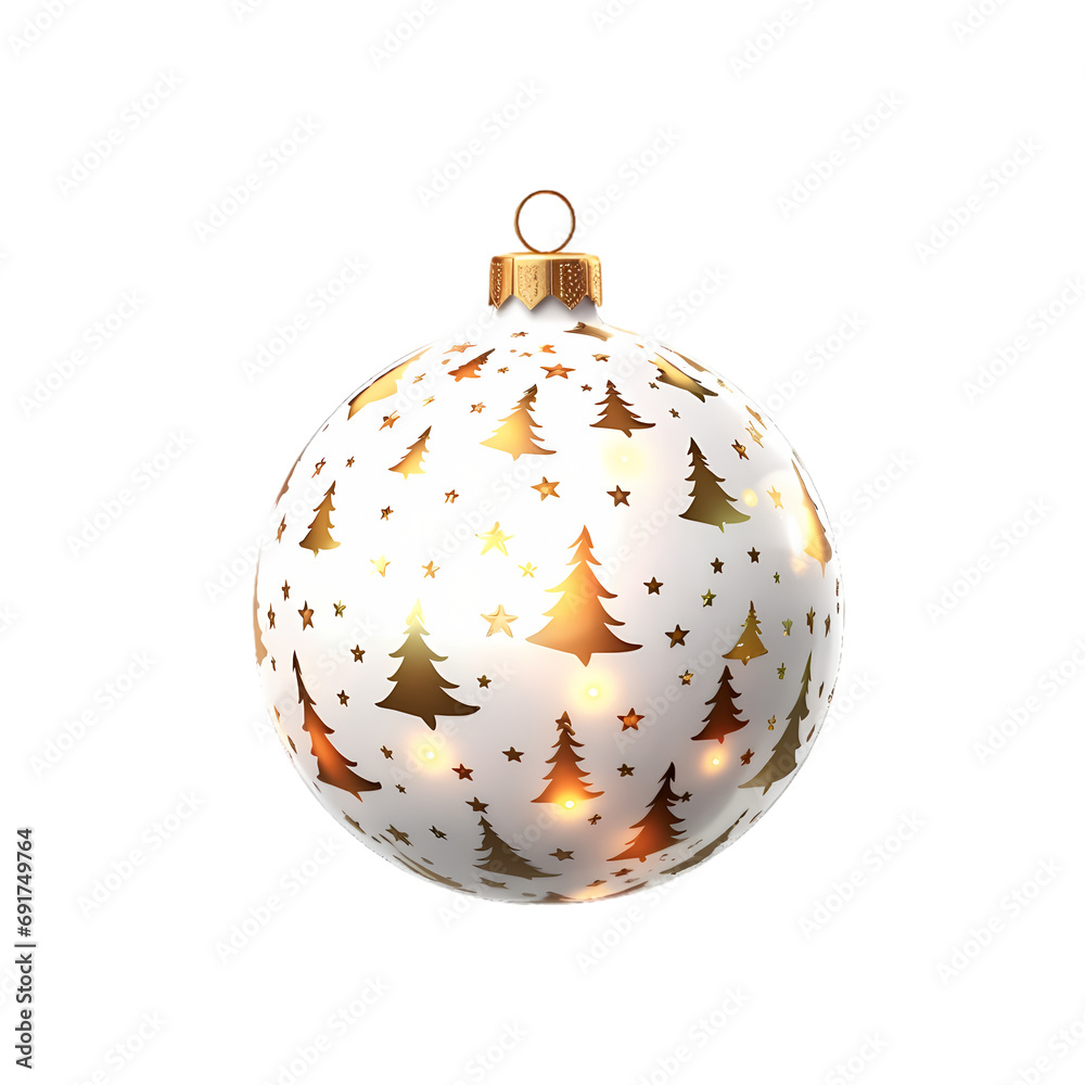 Christmas decoration balls isolated on transparent background Christmas decoration balls isolated on transparent background