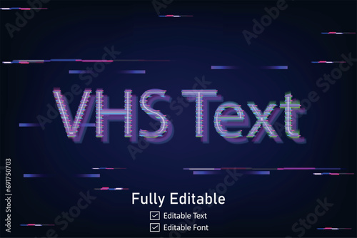 Futuristic Glitch text effect for video game text for editable cyberpunk  glitch text effect