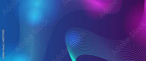 Purple violet and blue vector modern line abstract technology background. Minimalist modern technology line concept for banner, flyer, card, or brochure cover