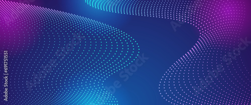 Purple violet and blue vector abstract futuristic modern technology neon background with line. Minimalist modern technology line concept for banner, flyer, card, or brochure cover