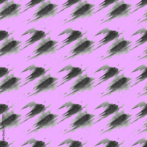 Black strokes on a purple background, abstraction. Vector seamless pattern abstraction grunge. Background illustration, decorative design for fabric or paper. Ornament modern new