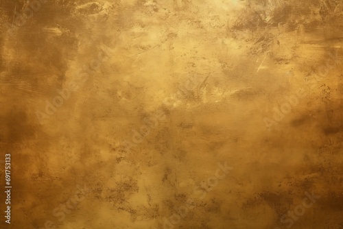 Golden grunge metal texture, Generative AI  photo