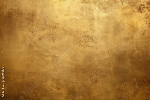 Golden grunge metal texture, Generative AI 