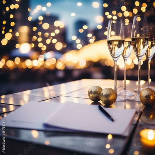 business new years celebration wallpaper simple cinematic lighting