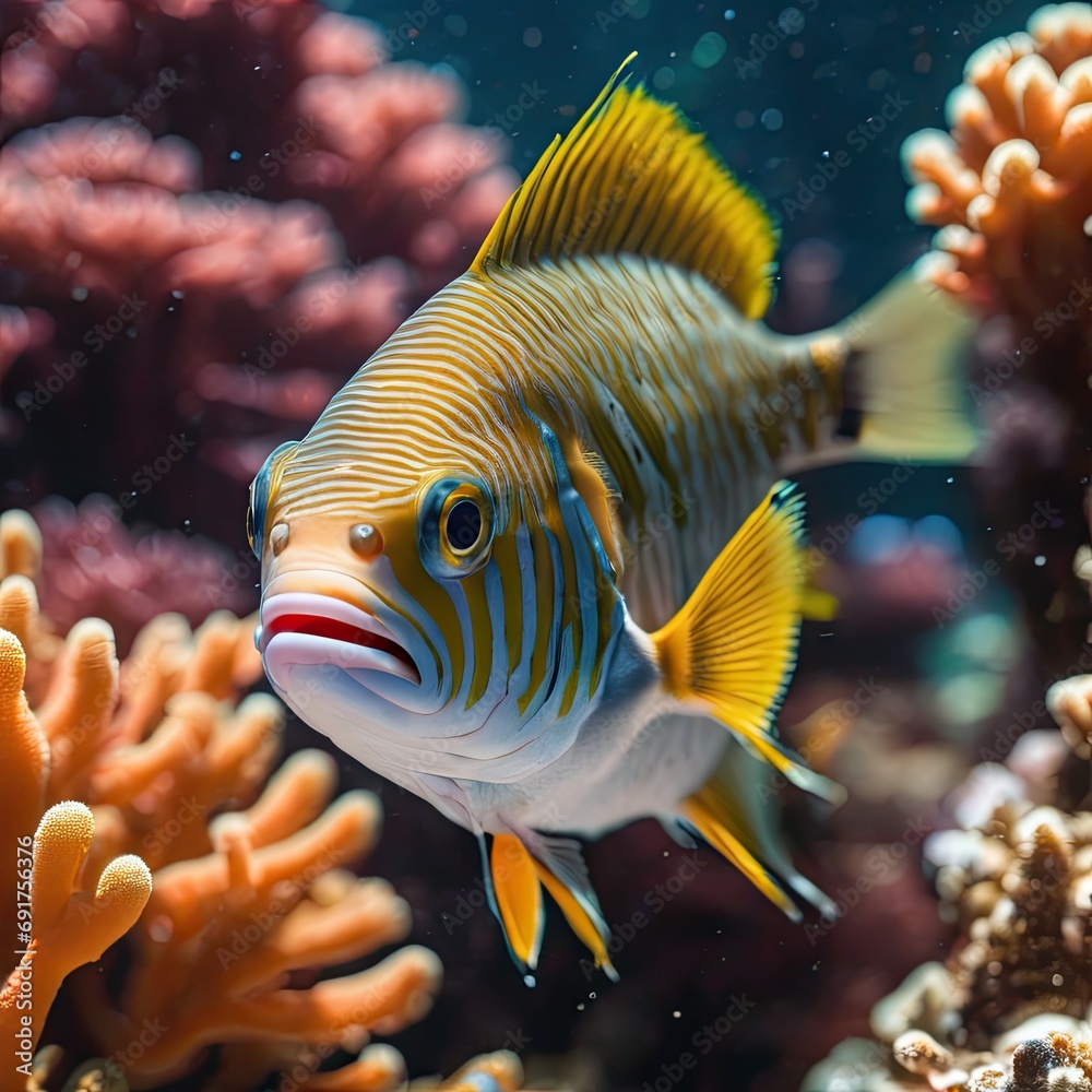 Obraz premium fish in aquarium