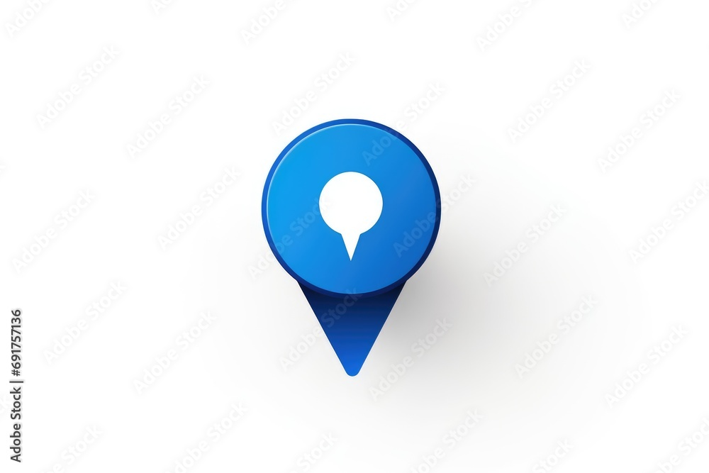 pin location icon for navigation or map, Generative Ai pin location icon for navigation or map, Generative Ai