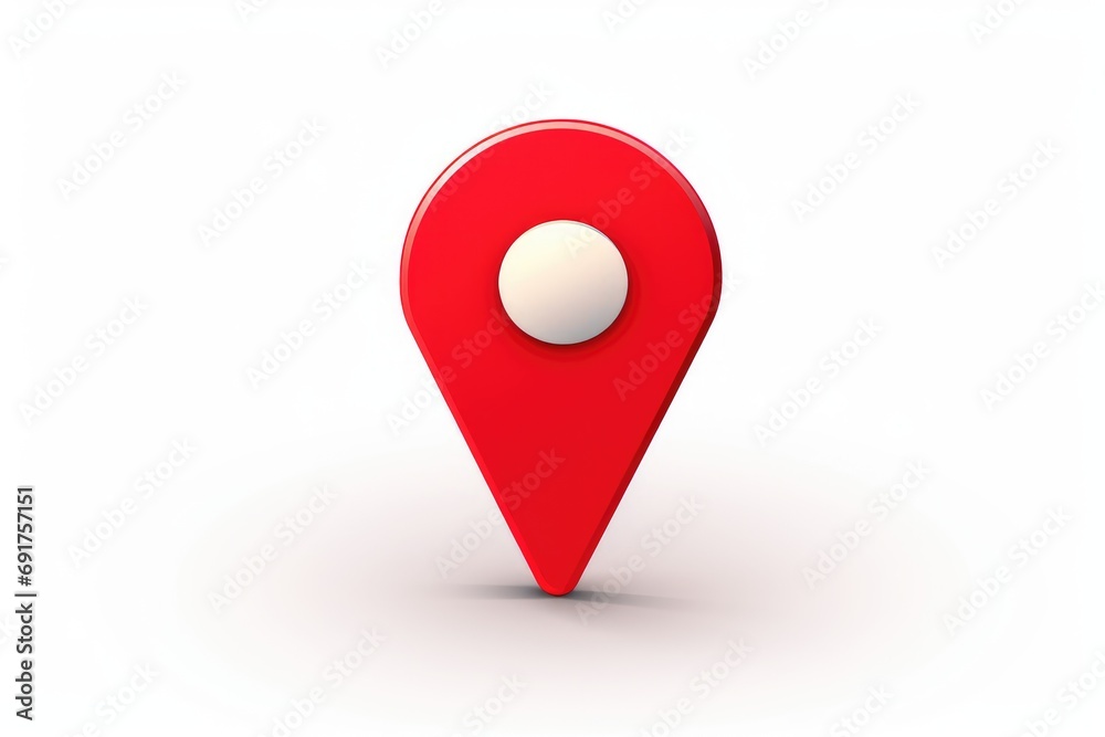 pin location icon for navigation or map, Generative Ai pin location icon for navigation or map, Generative Ai