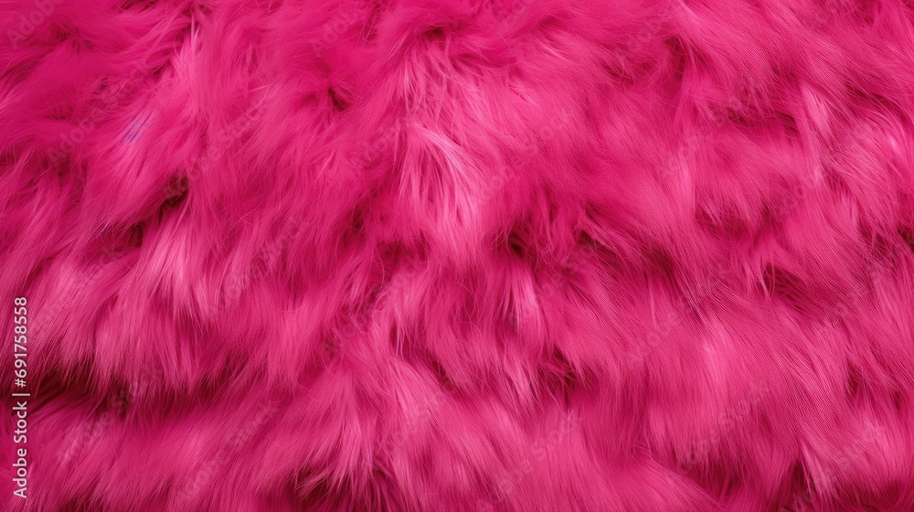 Obraz premium Hot pink fur textured background