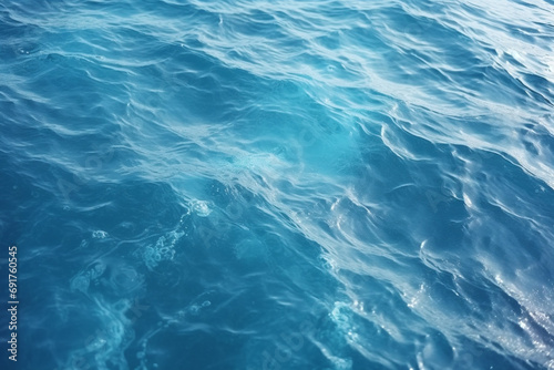 Close-up of ocean waves with foam, Generative AI © Kafi