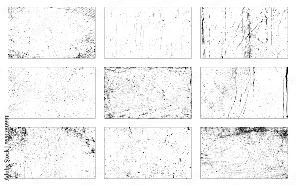 Set of Black Grainy Texture Isolated on White Background. Dust Overlay Textured. Dark Rough Noise Particles. Digitally Generated Image. Vector Design Elements, Illustration Set of Black Grainy Texture Isolated on White Background. Dust Overlay Textured. Dark Rough Noise Particles. Digitally Generated Image. Vector Design Elements, Illustration