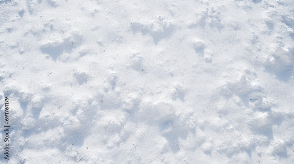 A background image of snow in the ground, Generative AI A background image of snow in the ground, Generative AI