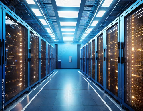 データセンターのサーバのイメージ