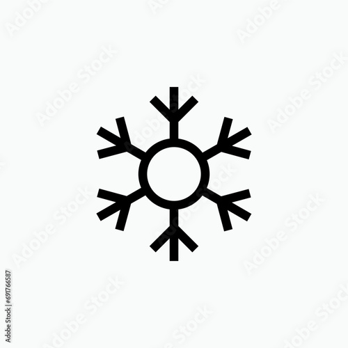 Frozen  Icon. Freeze Symbol - Vector Logo Template.