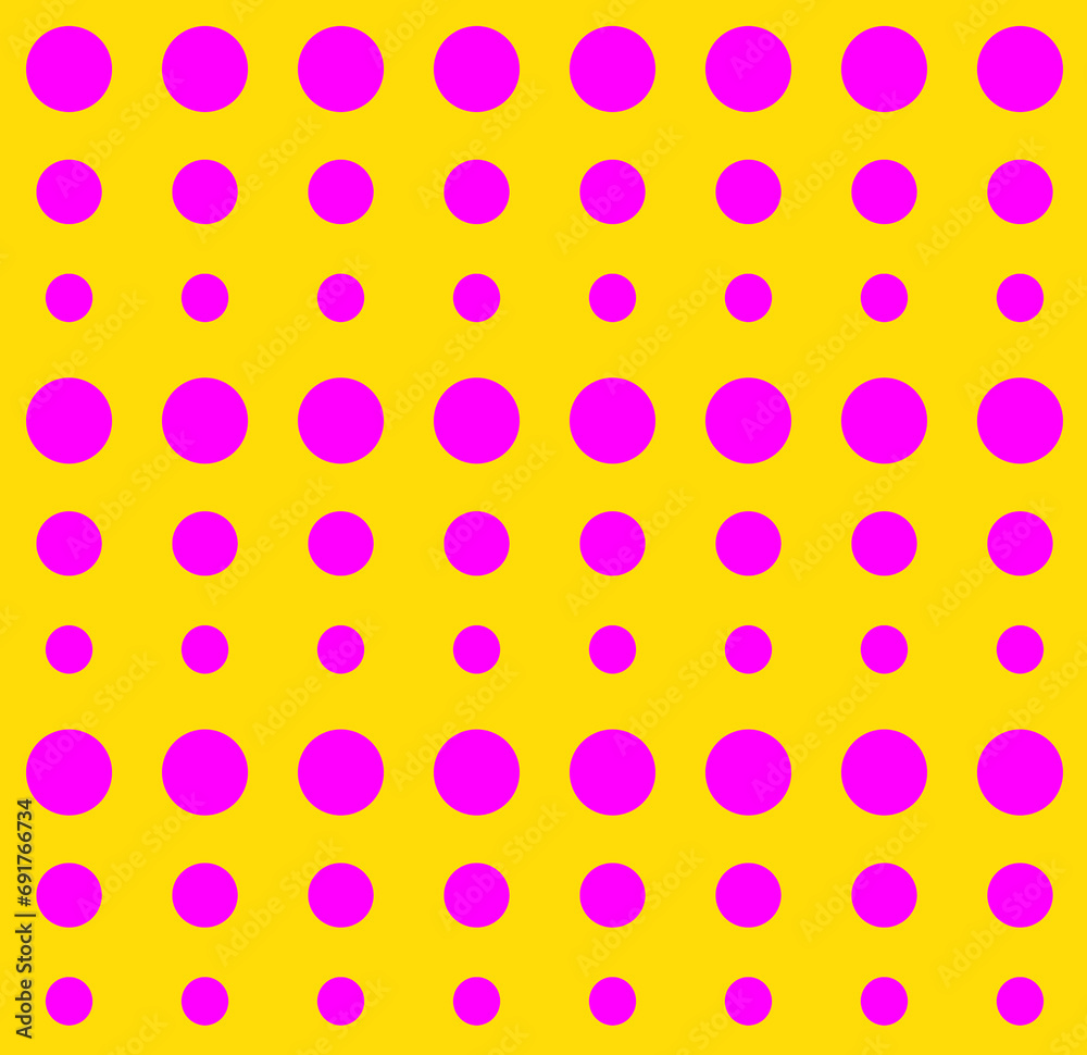 Fun Party Dots Pink and Yellow Green Seamless Tile