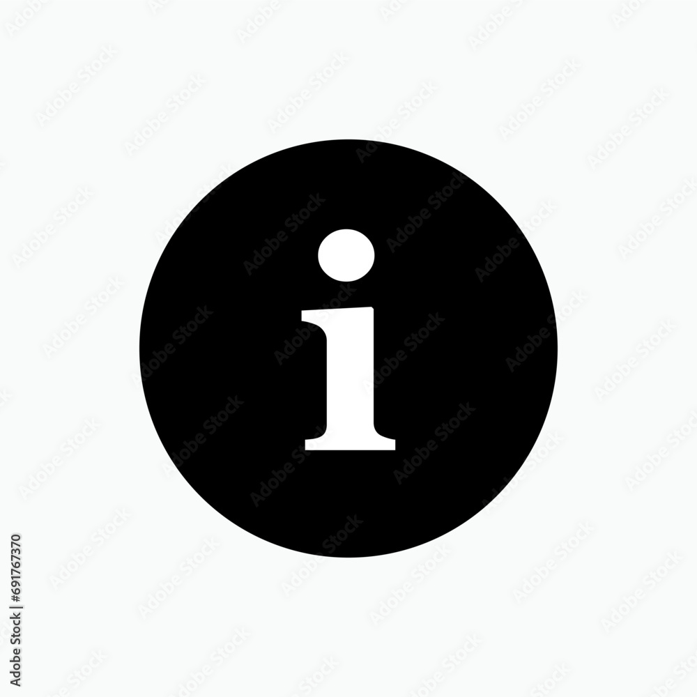 Info Sign. Information Center Icon. Help Desk Symbol - Vector. Info Sign. Information Center Icon. Help Desk Symbol - Vector.