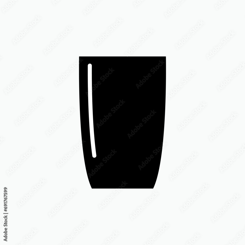Glass of Drink Icon. Beverages Symbol - Vector. Glass of Drink Icon. Beverages Symbol - Vector.
